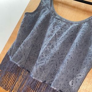 Fringe sheer top